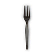 Dixie® Plastic Cutlery, Heavyweight Forks, Black, 1,000/Carton OrdermeInc OrdermeInc