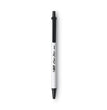 BIC CORP. Clic Stic Ballpoint Pen Value Pack, Retractable, Medium 1 mm, Black Ink, White Barrel, 24/Pack