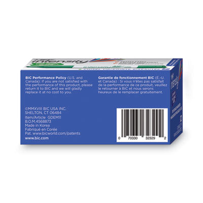 BIC CORP. Intensity Low Odor Chisel Tip Dry Erase Marker, Broad Chisel Tip, Green, Dozen