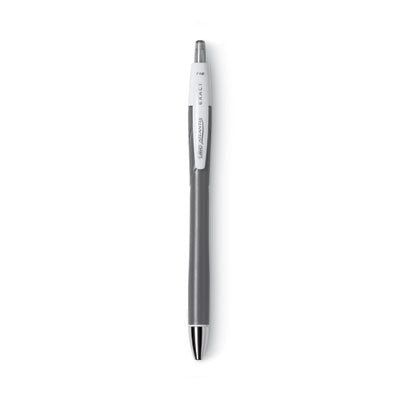 BIC CORP. GLIDE Exact Ballpoint Pen, Retractable, Fine 0.7 mm, Black Ink, Black Barrel, Dozen