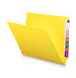 Smead™ Shelf-Master Reinforced End Tab Colored Folders, Straight Tabs, Letter Size, 0.75" Expansion, Yellow, 100/Box OrdermeInc OrdermeInc