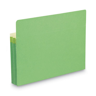 Colored File Pockets, 1.75" Expansion, Letter Size, Green OrdermeInc OrdermeInc