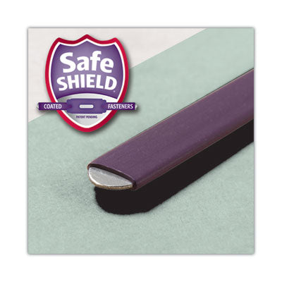 End Tab Pressboard Classification Folders, Two SafeSHIELD Coated Fasteners, 2" Expansion, Letter Size, Gray-Green, 25/Box OrdermeInc OrdermeInc