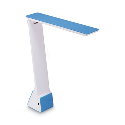 Konnect Rechargeable Folding LED Desk Lamp, 2.52w x 2.13d x 11.02h, Gray/Blue OrdermeInc OrdermeInc