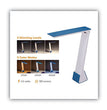 Konnect Rechargeable Folding LED Desk Lamp, 2.52w x 2.13d x 11.02h, Gray/Blue OrdermeInc OrdermeInc