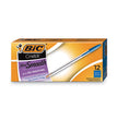 BIC CORP. Cristal Xtra Smooth Ballpoint Pen, Stick, Medium 1 mm, Blue Ink, Clear Barrel, Dozen