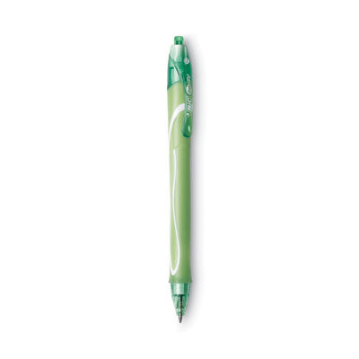 BIC CORP. Gel-ocity Quick Dry Gel Pen, Retractable, Fine 0.7 mm, 12 Assorted Ink and Barrel Colors, Dozen