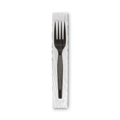 Grab’N Go Wrapped Cutlery, Forks, Black, 90/Box OrdermeInc OrdermeInc