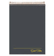 Ampad® Gold Fibre Wirebound Project Notes Pad, Project-Management Format, Gray Cover, 70 White 8.5 x 11.75 Sheets - OrdermeInc