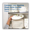 Pathways Soak-Proof Shield Mediumweight Paper Plates, 8.5" dia, Green/Burgundy, 1,000/Carton OrdermeInc OrdermeInc