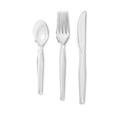 Cutlery Keeper Tray with Clear Plastic Utensils: 600 Forks, 600 Knives, 600 Spoons OrdermeInc OrdermeInc