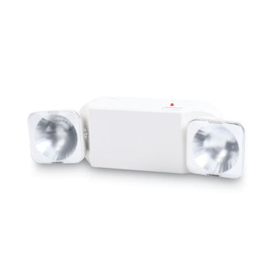 Swivel Head Twin Beam Emergency Lighting Unit, 12.75w x 4d x 5.5"h, White OrdermeInc OrdermeInc