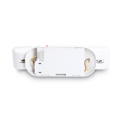 Swivel Head Twin Beam Emergency Lighting Unit, 12.75w x 4d x 5.5"h, White OrdermeInc OrdermeInc