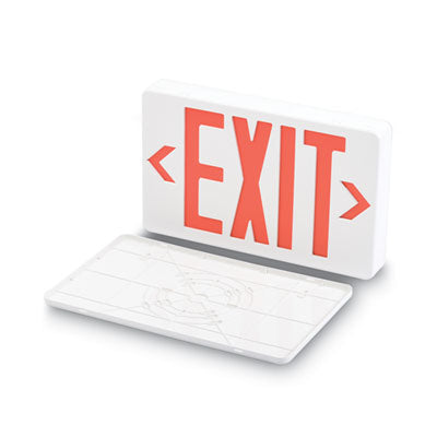 LED Exit Sign, Polycarbonate, 12.25 x 2.5 x 8.75, White OrdermeInc OrdermeInc
