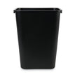 BOARDWALK Soft-Sided Wastebasket, 41 qt, Plastic, Black