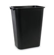 BOARDWALK Soft-Sided Wastebasket, 41 qt, Plastic, Black