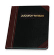 Laboratory Notebook, Data/Lab-Record Format, Black/Red Cover, (150) 10.38 x 8.13 Sheets OrdermeInc OrdermeInc
