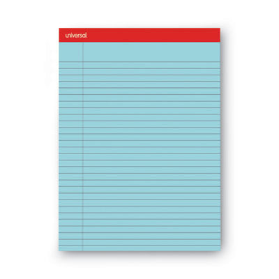 Universal® Colored Perforated Ruled Writing Pads, Wide/Legal Rule, 50 Blue 8.5 x 11 Sheets, Dozen OrdermeInc OrdermeInc