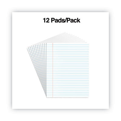 Universal® Glue Top Pads, Wide/Legal Rule, 50 White 8.5 x 11 Sheets, Dozen OrdermeInc OrdermeInc