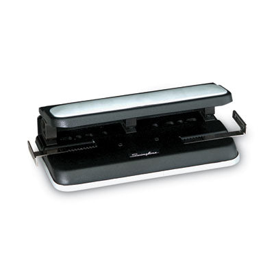 32-Sheet Easy Touch Two- to Three-Hole Punch with Cintamatic Centering, 9/32" Holes, Black/Gray OrdermeInc OrdermeInc