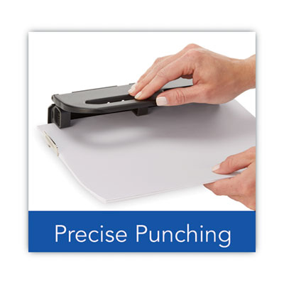 24-Sheet Easy Touch Two- to Seven-Hole Precision-Pin Punch, 9/32" Holes, Black OrdermeInc OrdermeInc