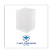 Boardwalk® 1/4-Fold Lunch Napkins, 1-Ply, 12" x 12", White, 6000/Carton OrdermeInc OrdermeInc