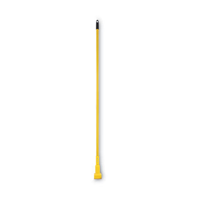 BOARDWALK Plastic Jaws Mop Handle for 5 Wide Mop Heads, Aluminum, 1" dia x 60", Yellow