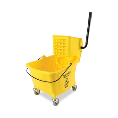 Pro-Pac Side-Squeeze Wringer/Bucket Combo, 8.75 gal, Yellow/Silver OrdermeInc OrdermeInc