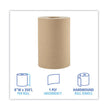Hardwound Paper Towels, 1-Ply, 8" x 350 ft, Natural, 12 Rolls/Carton OrdermeInc OrdermeInc
