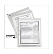 Zip 'N Go Reusable Envelope with Outer Pocket, 1" Capacity, 2 Sections, 10 x 13, Clear, 3/Pack OrdermeInc OrdermeInc