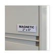 HOL-DEX Magnetic Shelf/Bin Label Holders, Side Load, 2 x 6, Clear, 10/Box OrdermeInc OrdermeInc