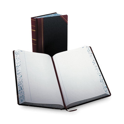 Account Record Book, Record-Style Rule, Black/Red/Gold Cover, 13.75 x 8.38 Sheets, 500 Sheets/Book OrdermeInc OrdermeInc