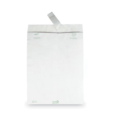 Survivor® Lightweight 14 lb Tyvek Catalog Mailers, #13 1/2, Square Flap, Redi-Strip Adhesive Closure, 10 x 13, White, 50/Box OrdermeInc OrdermeInc