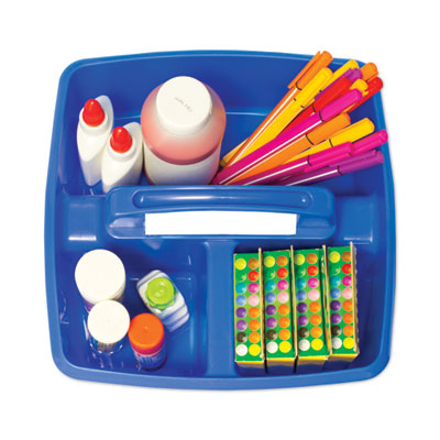 Small Art Caddies, 3 Sections, 9.25" x 9.25" x 5.25", Assorted Colors, 5/Pack OrdermeInc OrdermeInc