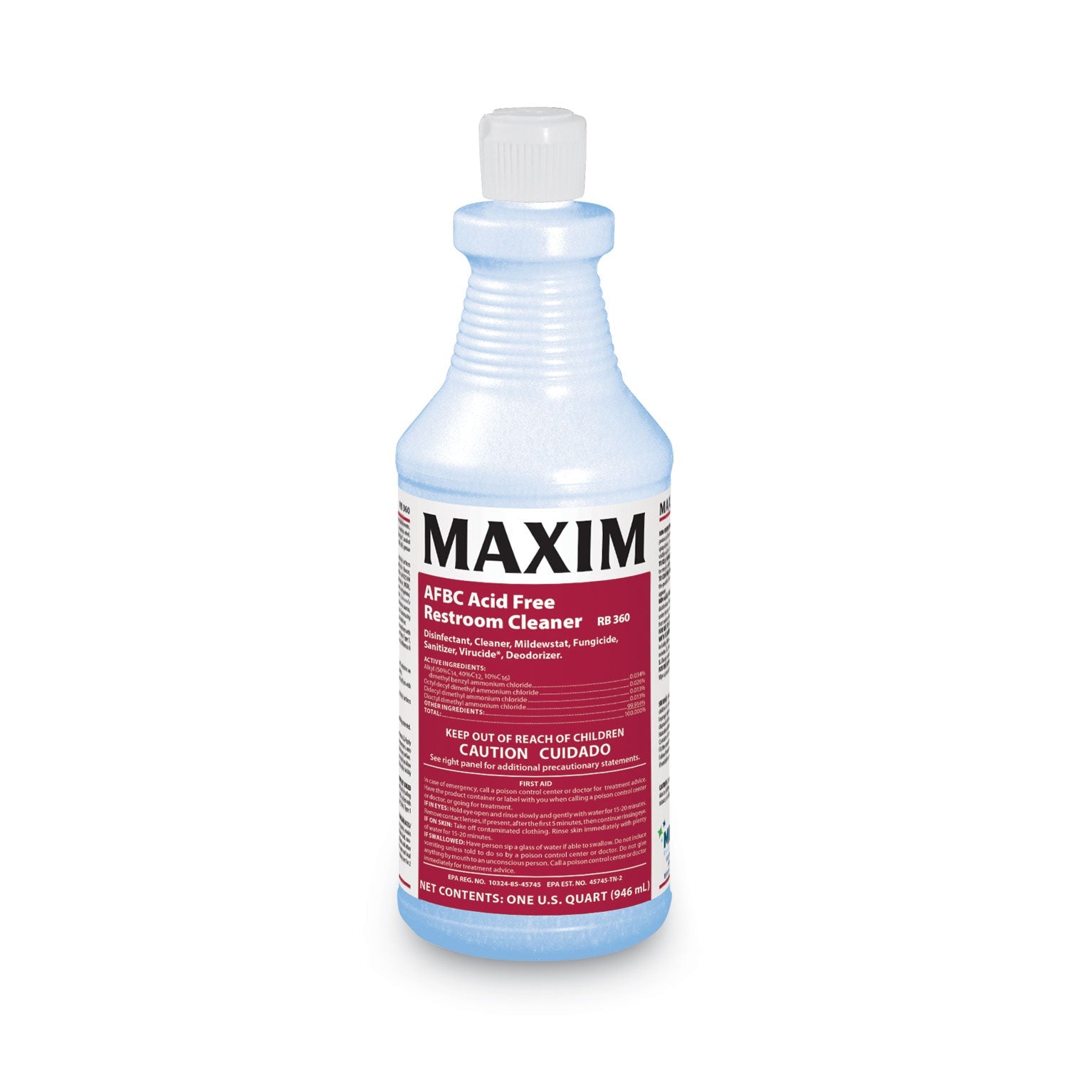 AFBC Acid-Free Restroom Cleaner, Safe-to-Ship, Fresh Scent, 32 oz Bottle, 6/Carton - OrderMe
