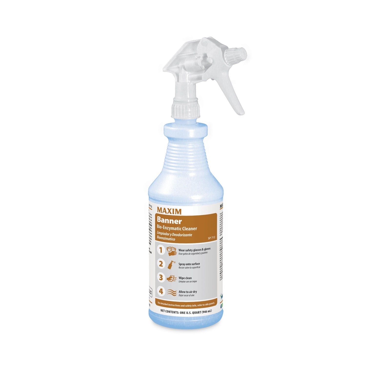 Banner Bio-Enzymatic Cleaner, Safe-to-Ship, Fresh Scent, 32 oz Bottle, 6/Carton - OrderMe