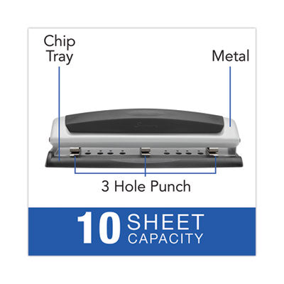 10-Sheet Precision Pro Desktop Two- to Three-Hole Punch, 9/32" Holes OrdermeInc OrdermeInc