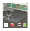 SuperMat Frequent Use Chair Mat for Medium Pile Carpet, 36 x 48, Rectangular, Clear OrdermeInc OrdermeInc