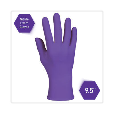 Kimtech™ PURPLE NITRILE Exam Gloves, 242 mm Length, X-Large, Purple, 90/Box - OrdermeInc