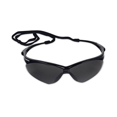 KleenGuard™ V30 Nemesis Safety Glasses, Black Frame, Smoke Anti-Fog Lens - OrdermeInc