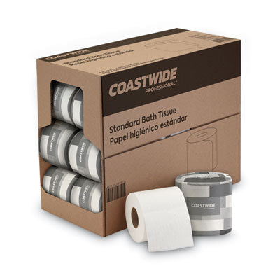 2-Ply Standard Toilet Paper, Septic Safe, White, 400 Sheets/Roll, 24 Rolls/Carton OrdermeInc OrdermeInc