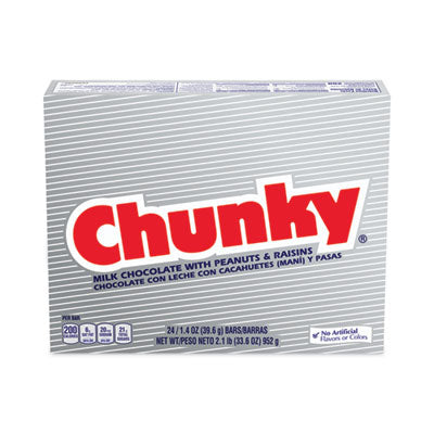 Chunky Bar, Individually Wrapped, 1.4 oz, 24/Carton, Ships in 1-3 Business Days - OrdermeInc