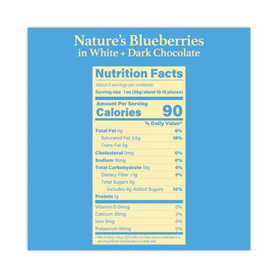 Nature's Hyper-Chilled Blueberries in White and Dark Chocolate, 5 oz Cup, 8/Carton, Ships in 1-3 Business Days OrdermeInc OrdermeInc