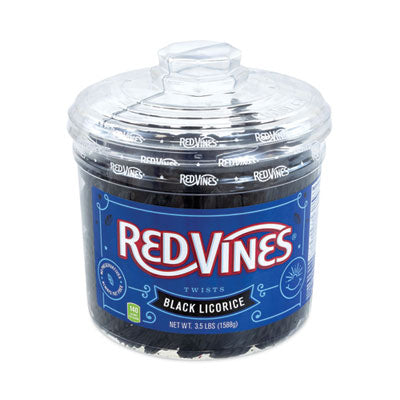 Black Licorice Twists, 3.5 lb Jar OrdermeInc OrdermeInc