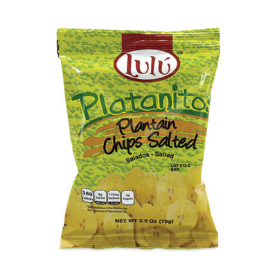 Lulú™ Platanitos Plantain Chips, 2.5 oz/Pack, 30 Packs/Carton, Ships in 1-3 Business Days  Ships in 1-3 business days OrdermeInc OrdermeInc