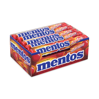 Mentos® Cinnamon Singles Chewy Mints, 1.32 oz, 15 Rolls/Carton, Ships in 1-3 Business Days  Ships in 1-3 business days OrdermeInc OrdermeInc