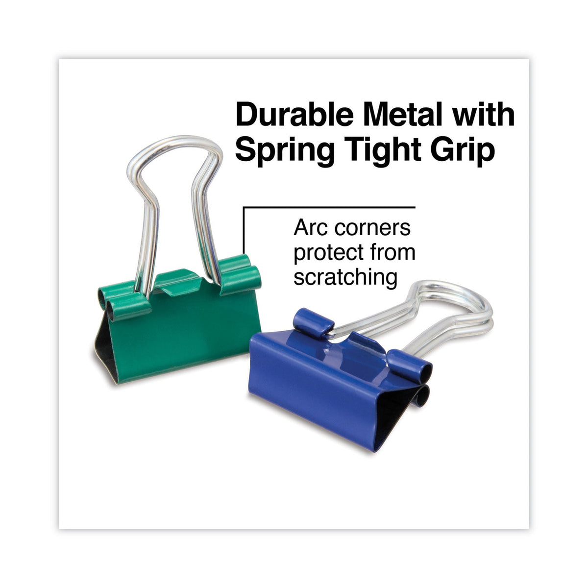 Binder Clips with Storage Tub, Mini, Assorted Colors, 60/Pack– OrderMe
