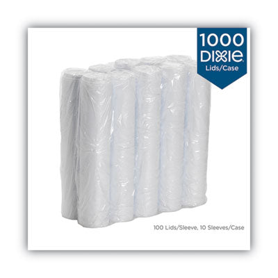 DIXIE FOOD SERVICE Dome Drink-Thru Lids, Fits 10 oz to 16 oz Paper Hot Cups, White, 1,000/Carton - OrdermeInc