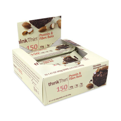 thinkThin® High Protein Bars, Almond Brownie, 1.41 oz Bar, 10 Bars/Carton, Ships in 1-3 Business Days  Ships in 1-3 business days OrdermeInc OrdermeInc