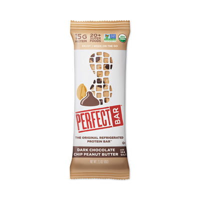 Perfect Bar® Refrigerated Protein Bar, Dark Chocolate Peanut Butter with Sea Salt, 2.3 oz Bar, 16/Carton, Ships in 1-3 Business Days OrdermeInc OrdermeInc